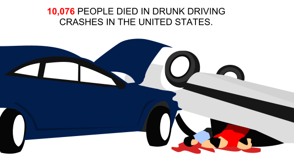 drunk car crash cartoon