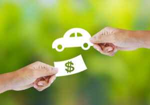 dollar sign in exchange of car image
