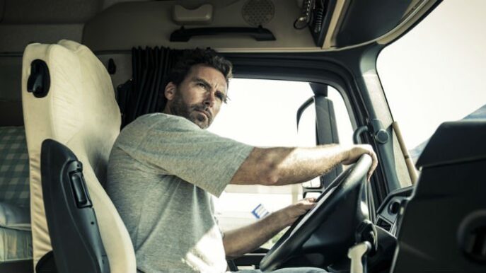 distracted truck driver