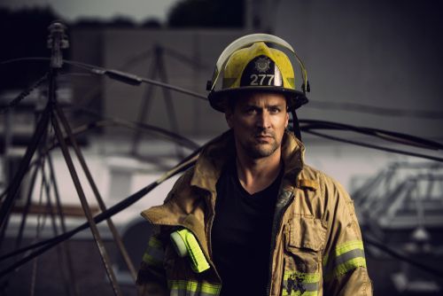 firefighter at the scene of an accident