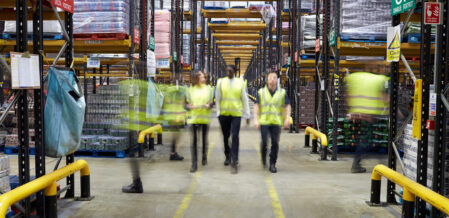 workers in a Charleston warehouse