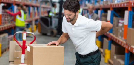 Lower back pain from work injury