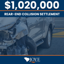 Charleston's Joye Law Firm Injury Lawyers represented a woman injured in a chain reaction accident. Learn more about the $1.02 million settlement.