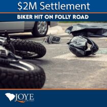 Biker Hit on Folly Road