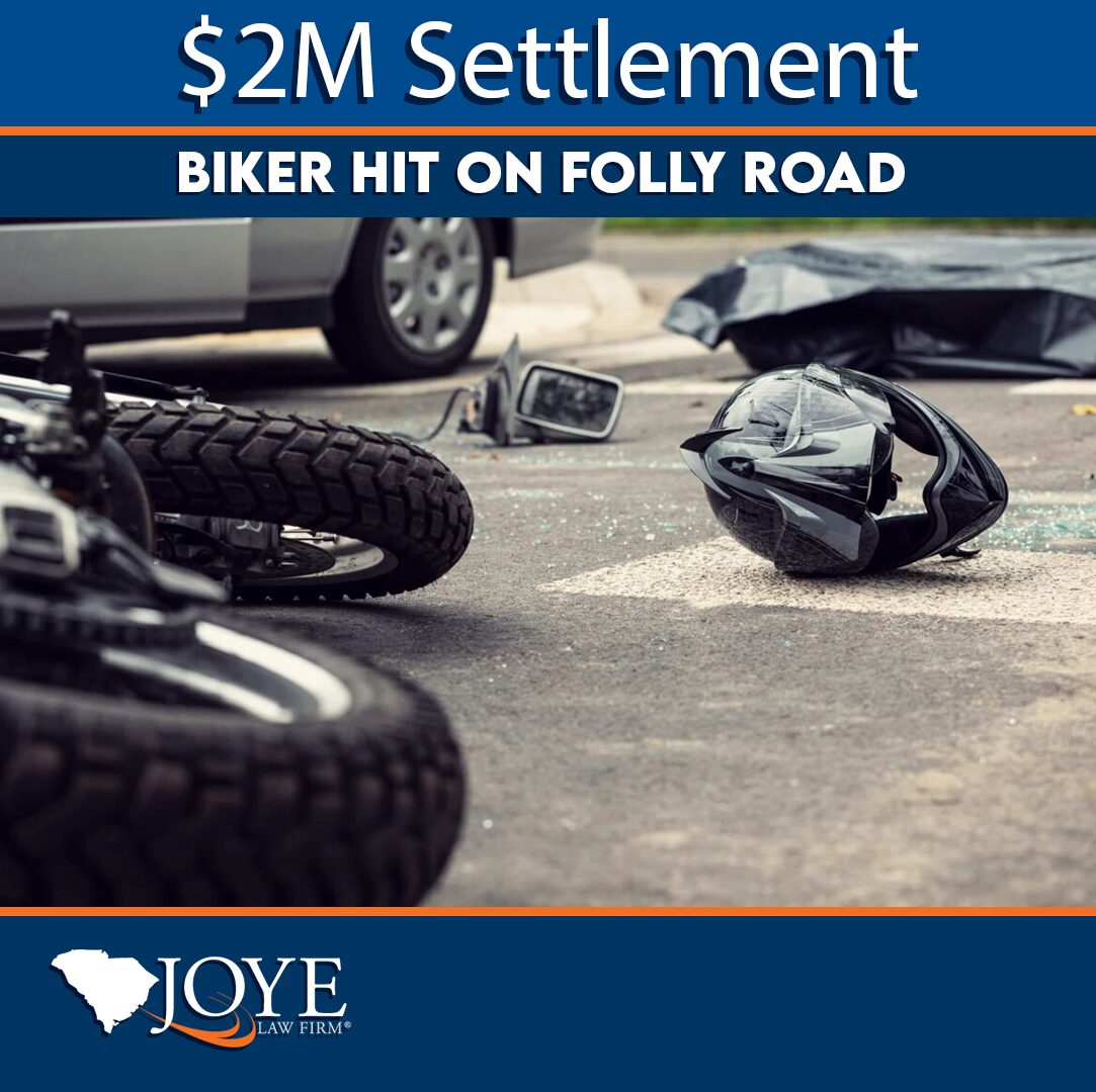 Biker Hit on Folly Road