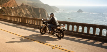 motorcycle on highway