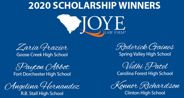 2020 Joye Scholarship Winners