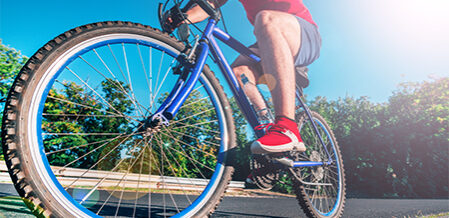 person riding bicycle