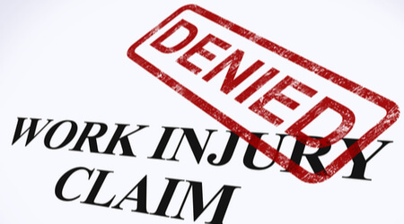 work injury claim denied