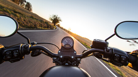 motorcycle on road