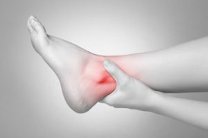 Ankle pain due to sprain