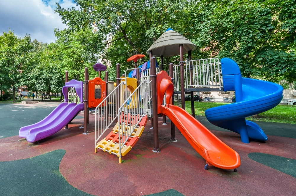 Car crashes into daycare playground, 2 kids hurt