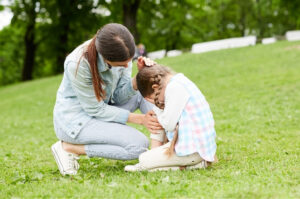 child injured while playing