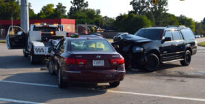 Cars involved in accident