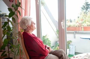 elder woman in nursing home