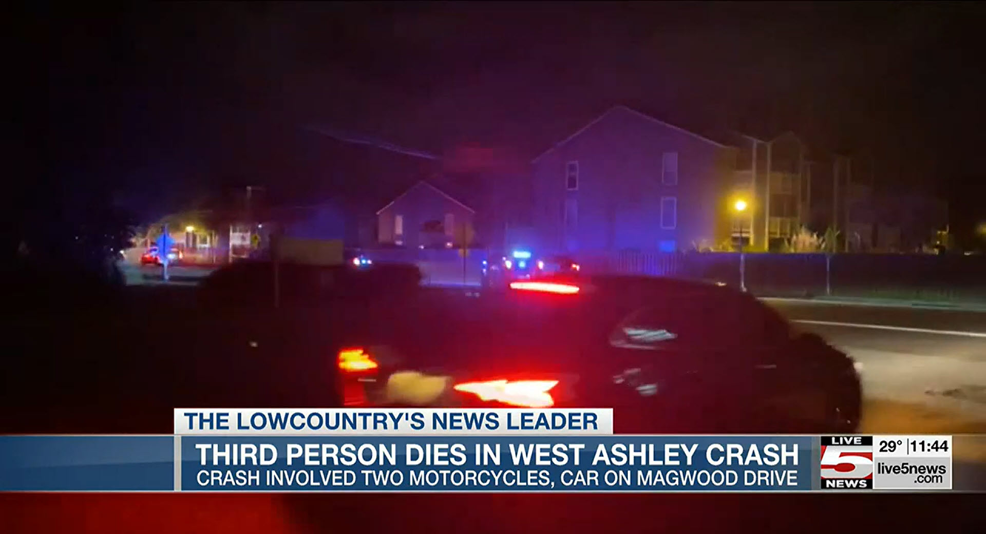December Motorcycle Wreck in West Ashley