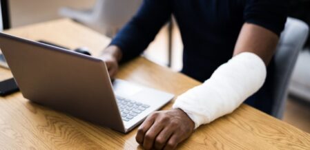 Image of a person with a broken arm