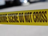 police line at a crime scene