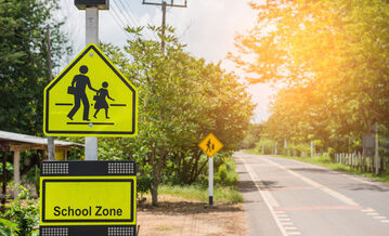 school zone traffic sign