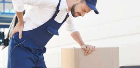 worker injured his back at work