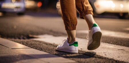 Pedestrian walking in the street