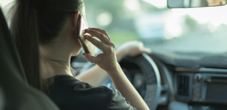 woman talking on the phone