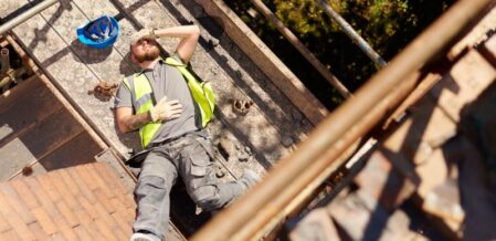 construction injury as a result of a slip and fall accident