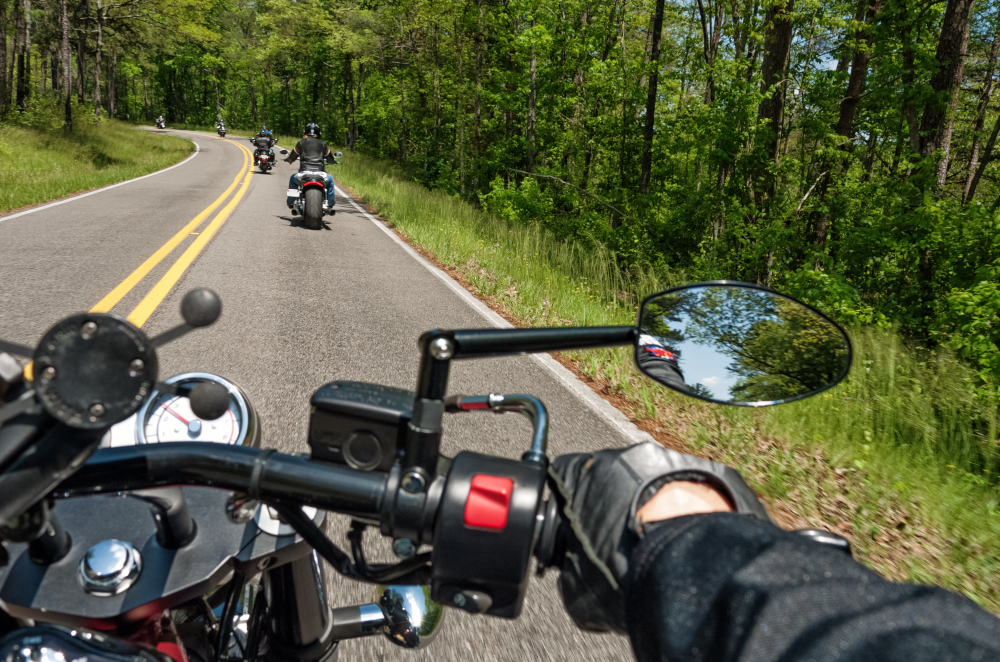 Image of someone riding a motorcycle