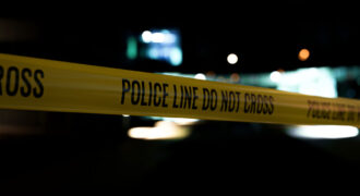 Warning Tape In Area of a Crash in Spartanburg, SC