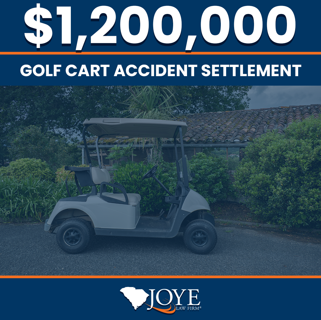 $1.2 million settlement for a golf cart accident by Joye Law Firm attorney