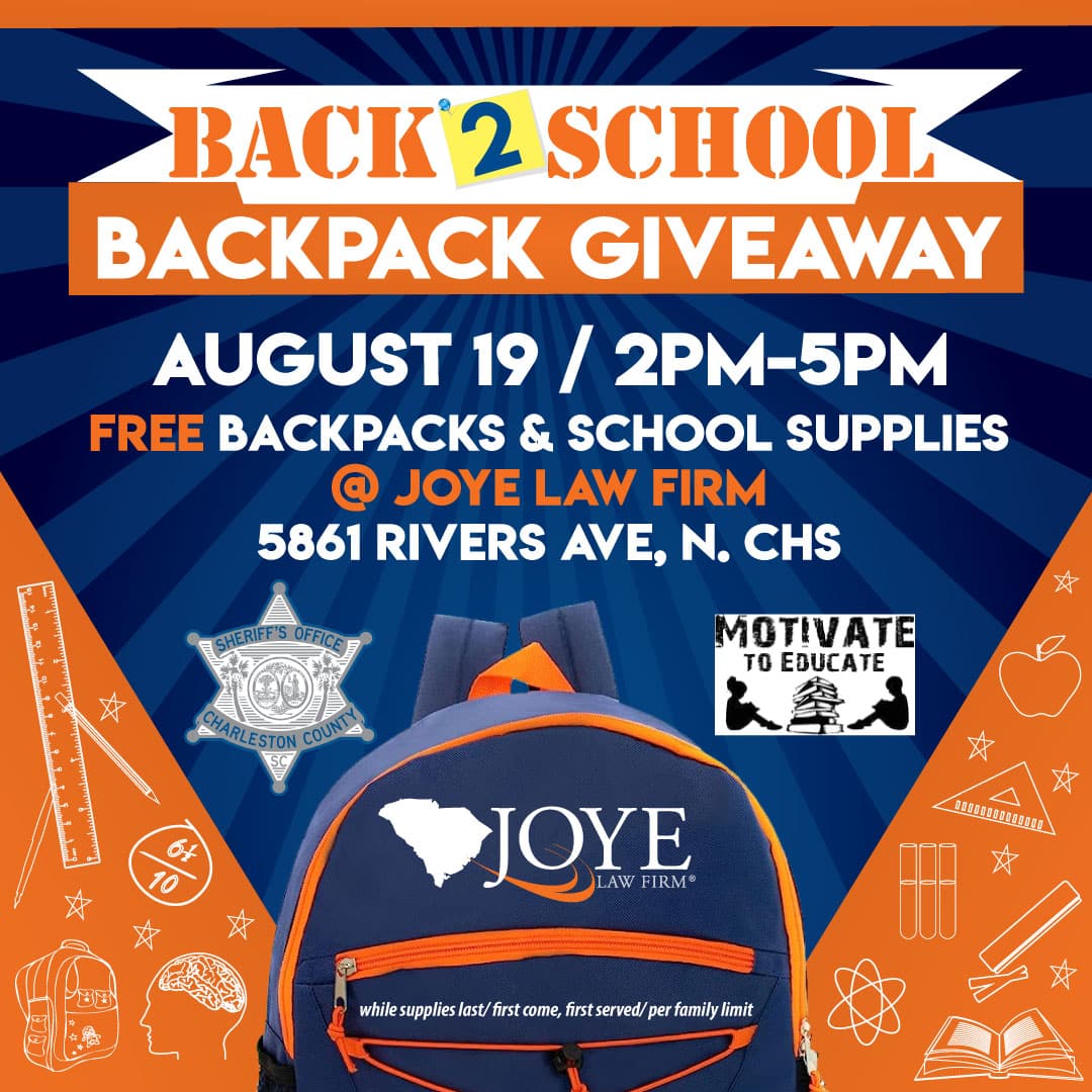 2023 Back to School Giveaway Joye Law Firm Motivate to Educate