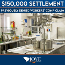 $150,000 Workers' Comp Settlement for Myrtle Beach chef with a previously denied workers' comp claim.