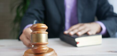 Gavel being hit