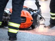 Motorcycle crashed