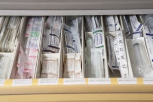 Syringes used to treat patient injured by dangerous drugs like Nexium and Prilosec