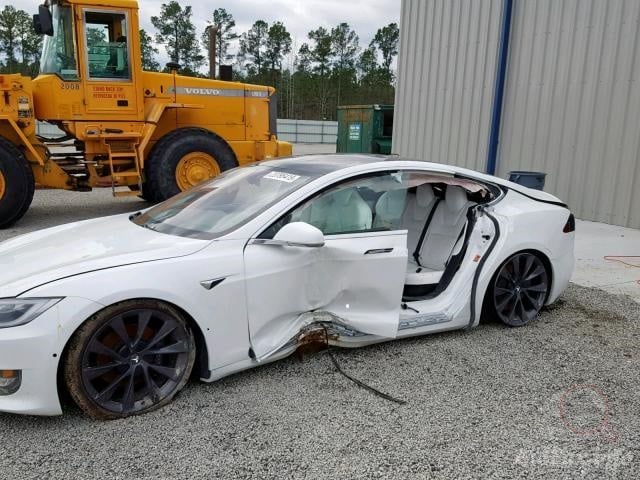 Tesla Model S wrecked by at-fault driver in case handled by Mark Joye of Joye Law Firm