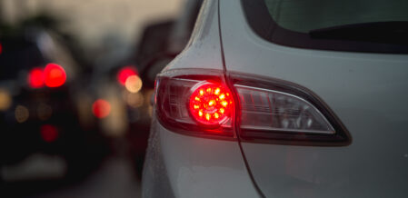 Vehicle brake checking another car in South Carolina