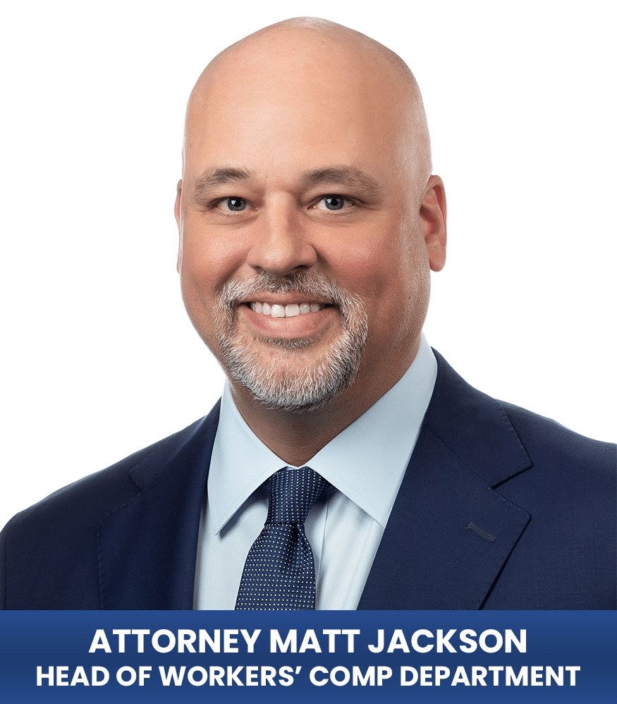 Headshot of attorney Matt Jackson - head of workers' compensation department