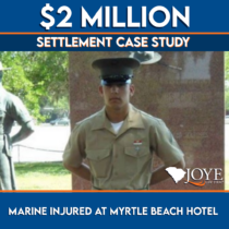 $2 million settlement case study for a marine harmed at a Myrtle Beach Hotel