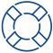 Graphic of a life preserver