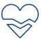 Graphic of a heart broken