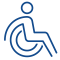 Graphic of a person in a wheelchair