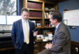 Mark Joye and Ken Harrell discussing a case