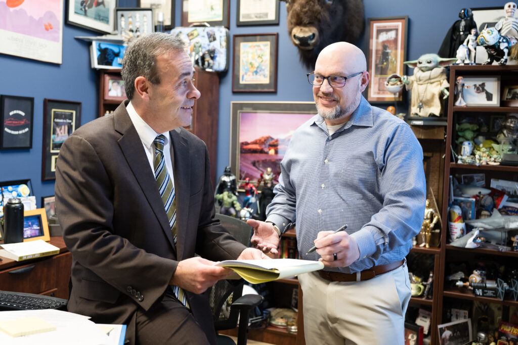 Joye Law Firm Injury Lawyers attorneys discussing a case