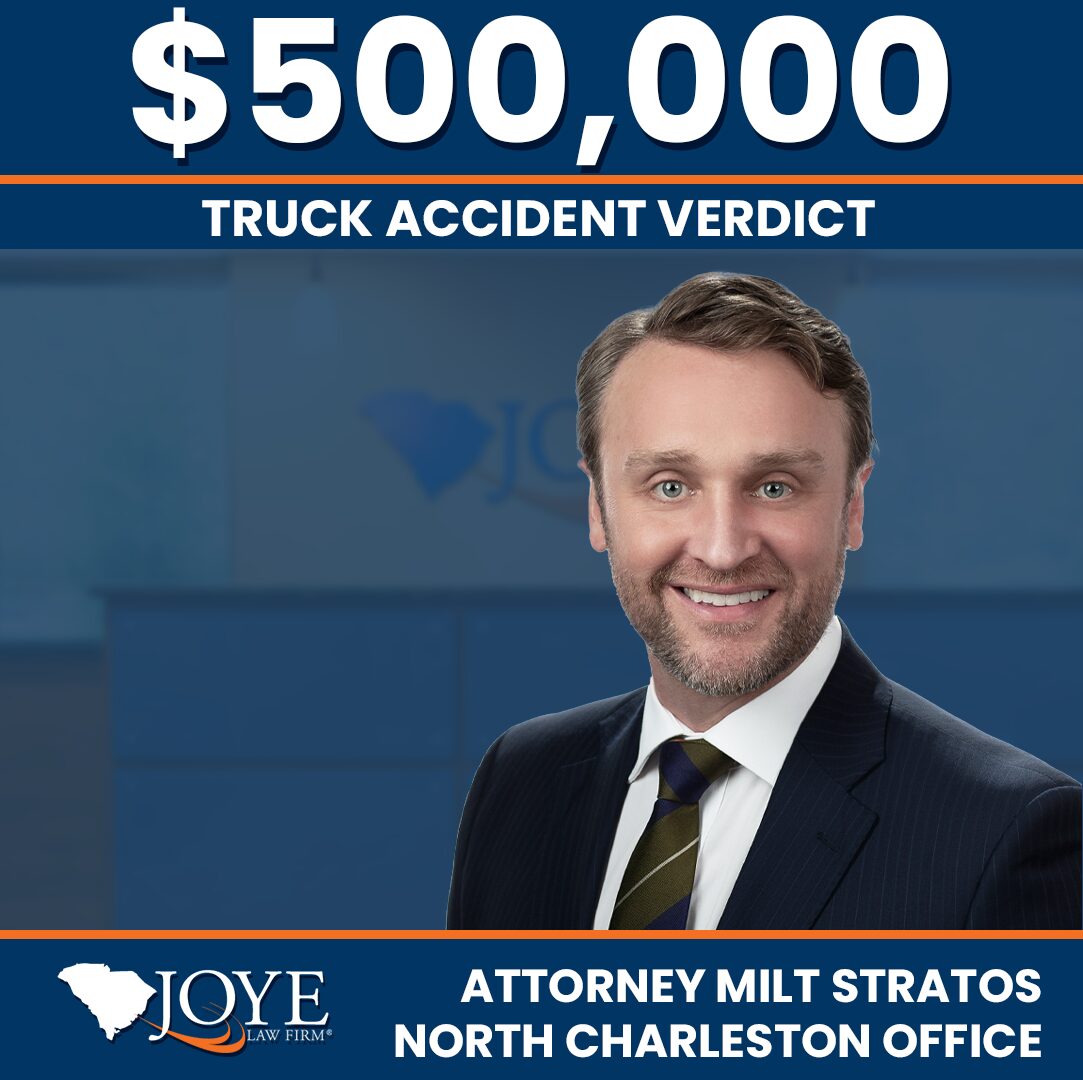 $500,000 settlement secured by Joye Law Firm attorney Milt Stratos