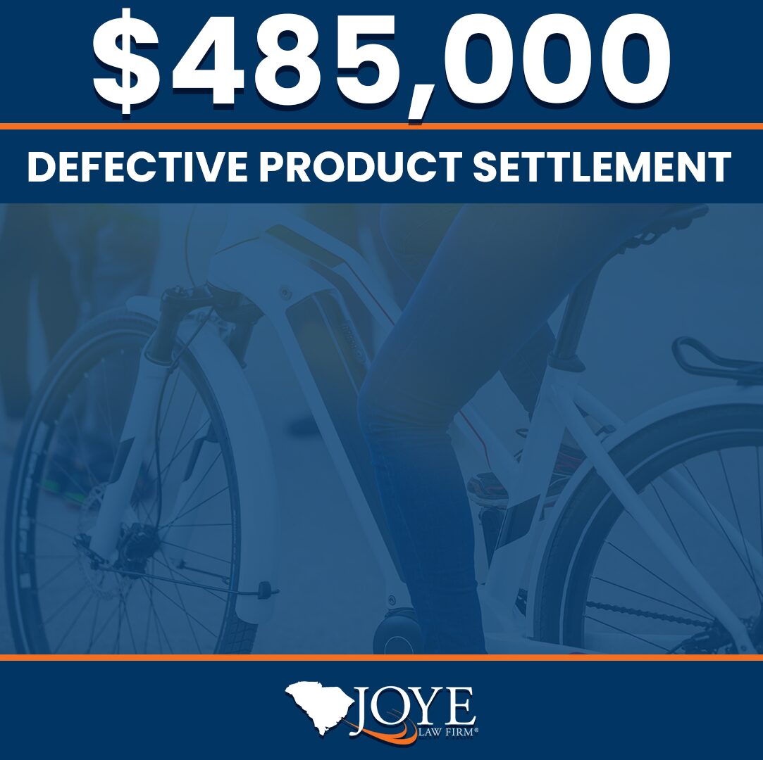 $485,000 settlement for a defective e-bike accident
