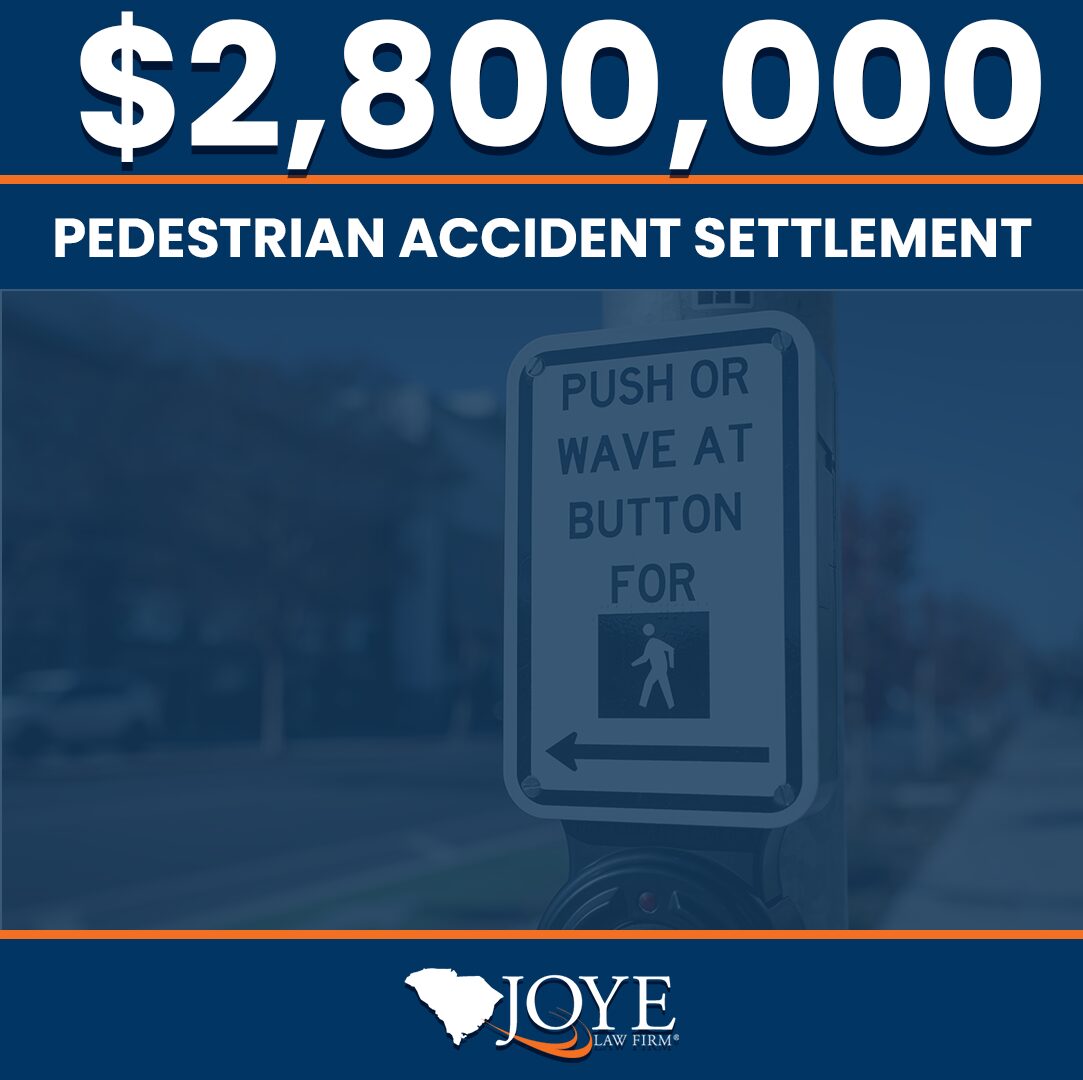 $2.8 million settlement for a woman who was hit by a truck while crossing a crosswalk in downtown Charleston, resulting in severe injuries to the majority of the right side of her body.