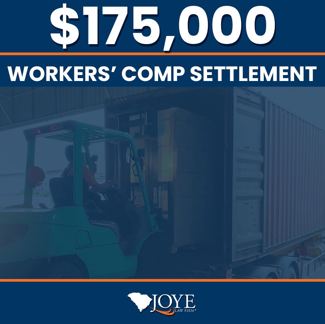 Joye Law Firm Injury Lawyers secured a $175,000 settlement for an injured worker