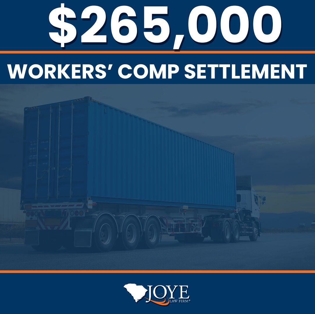 Joye Law Firm Injury Lawyers secured a $265,000 settlement for an injured trucker