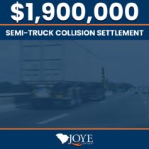 $1,900,000 settlement for a semi-truck collision